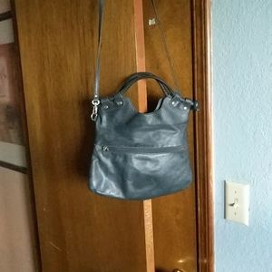 Luciano Verde Leather Crossbody Bag